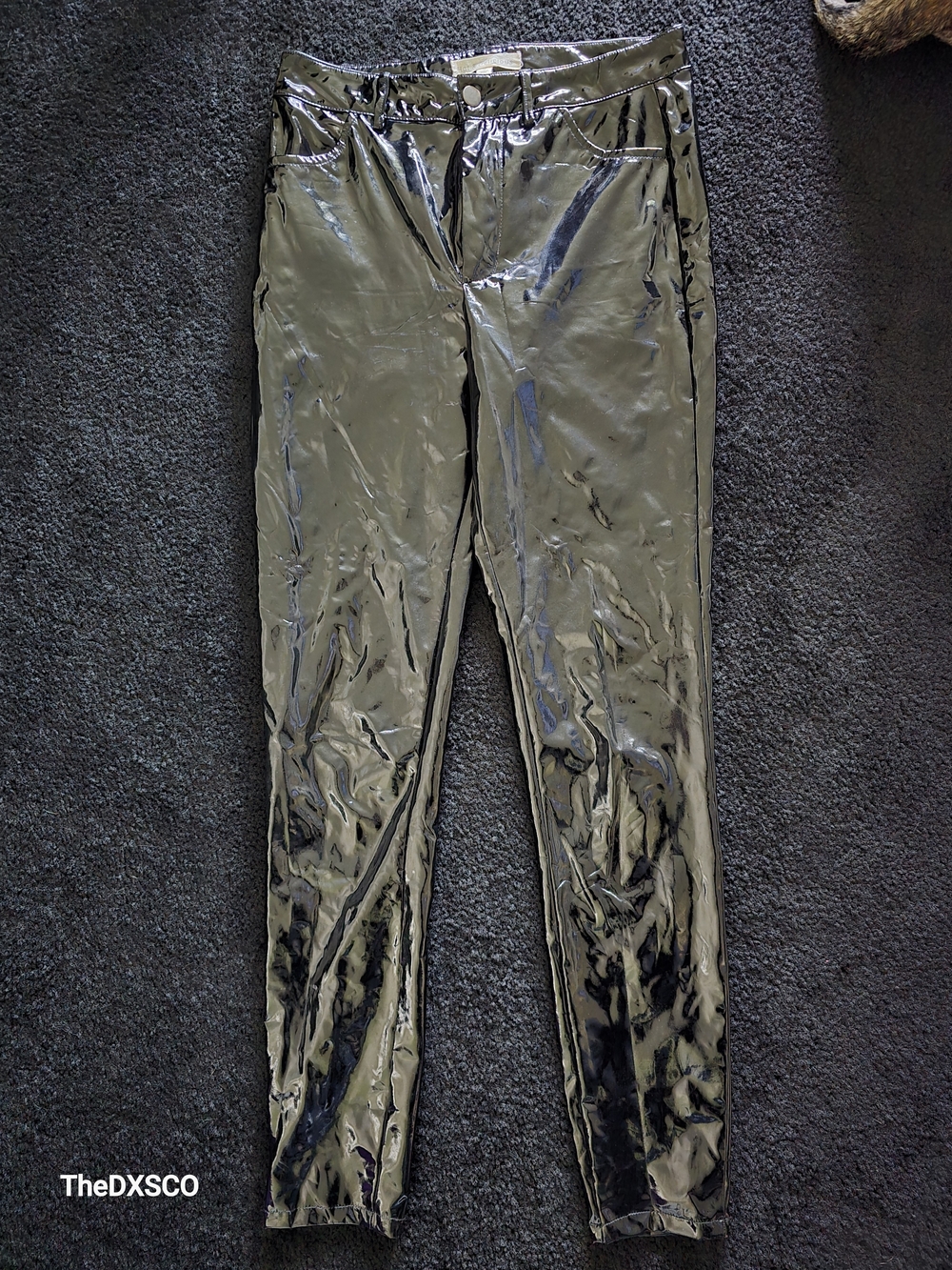 Hot & Delicious Black Patent Shine Pants